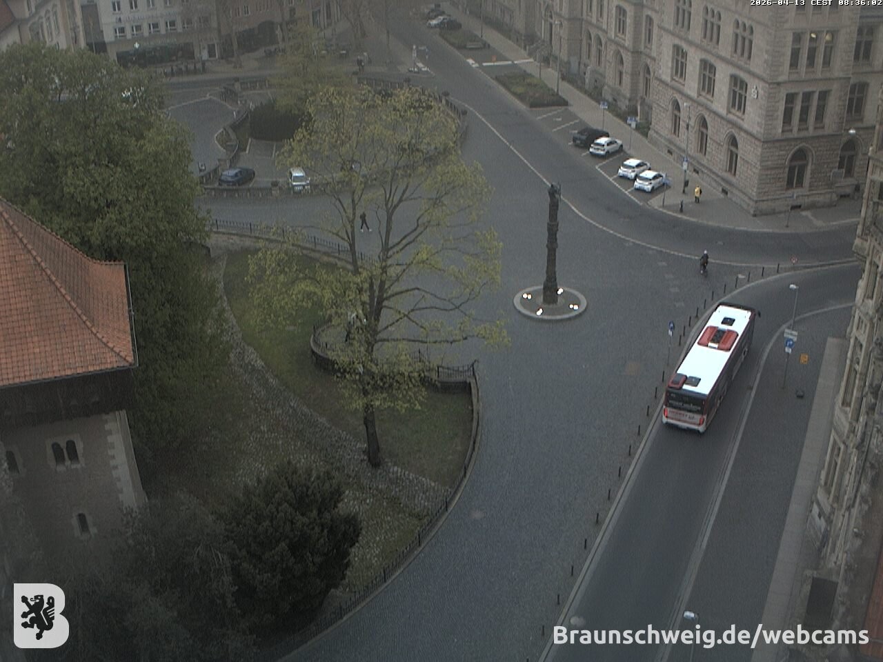 Archiv Foto Webcam Blick vom Rathausturm in Braunschweig
