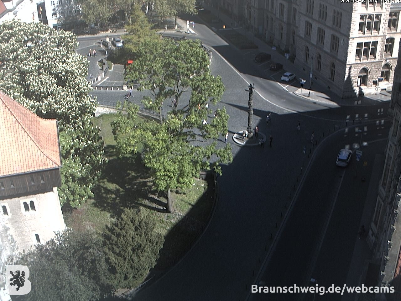 Archiv Foto Webcam Blick vom Rathausturm in Braunschweig