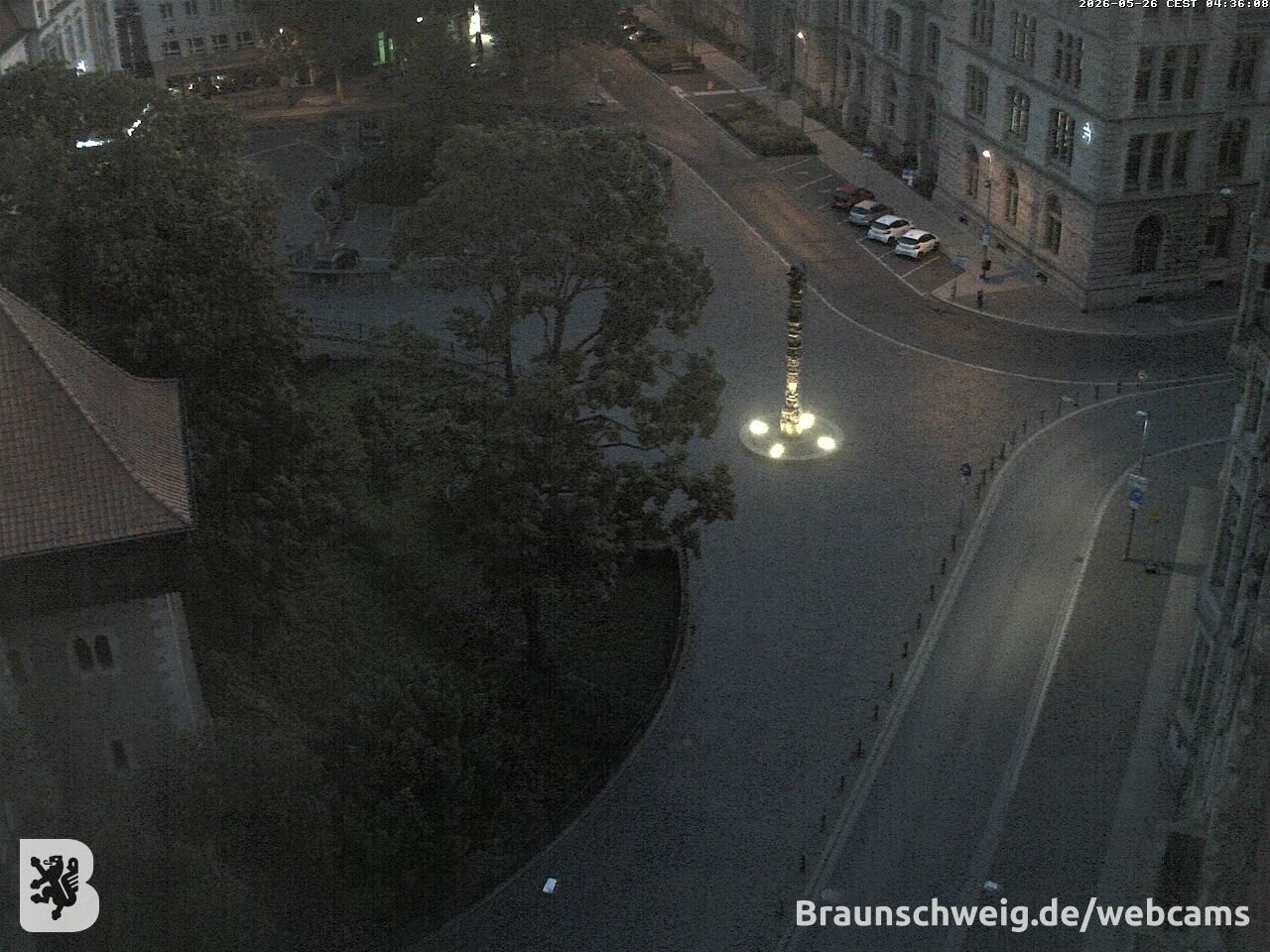 Archiv Foto Webcam Blick vom Rathausturm in Braunschweig