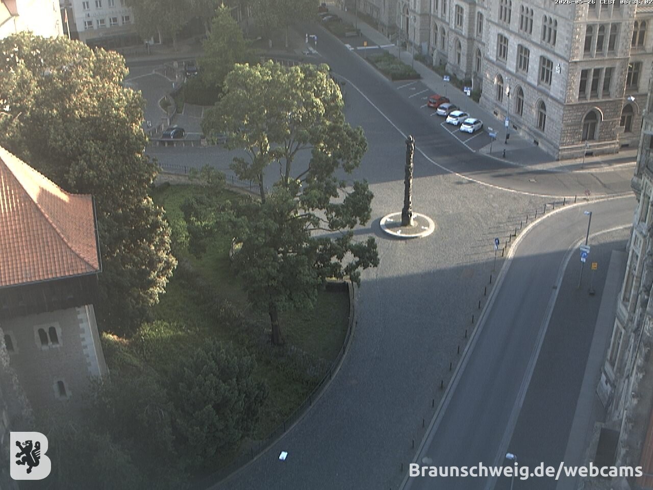 Archiv Foto Webcam Blick vom Rathausturm in Braunschweig