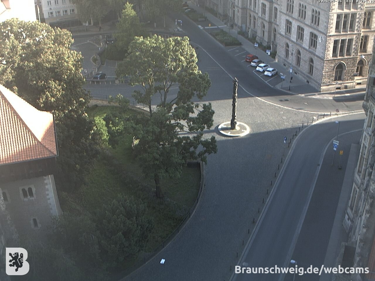 Archiv Foto Webcam Blick vom Rathausturm in Braunschweig