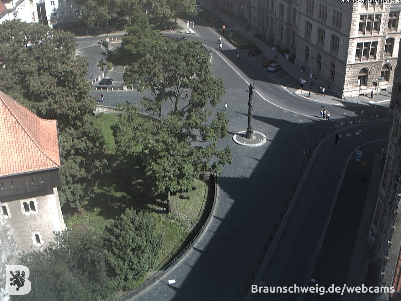 Archiv Foto Webcam Blick vom Rathausturm in Braunschweig