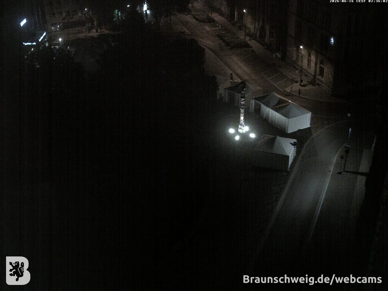Archiv Foto Webcam Blick vom Rathausturm in Braunschweig