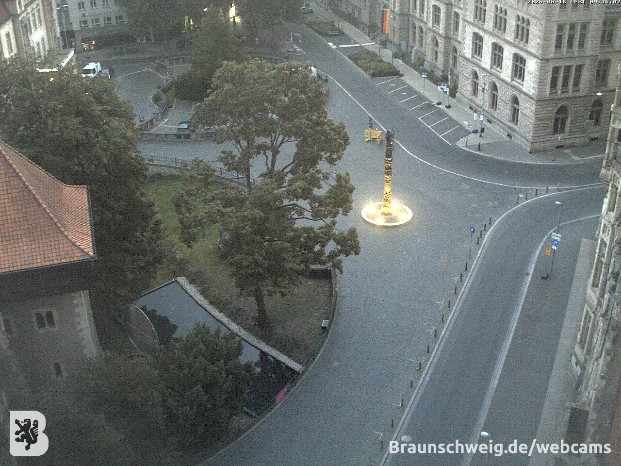 Archiv Foto Webcam Blick vom Rathausturm in Braunschweig