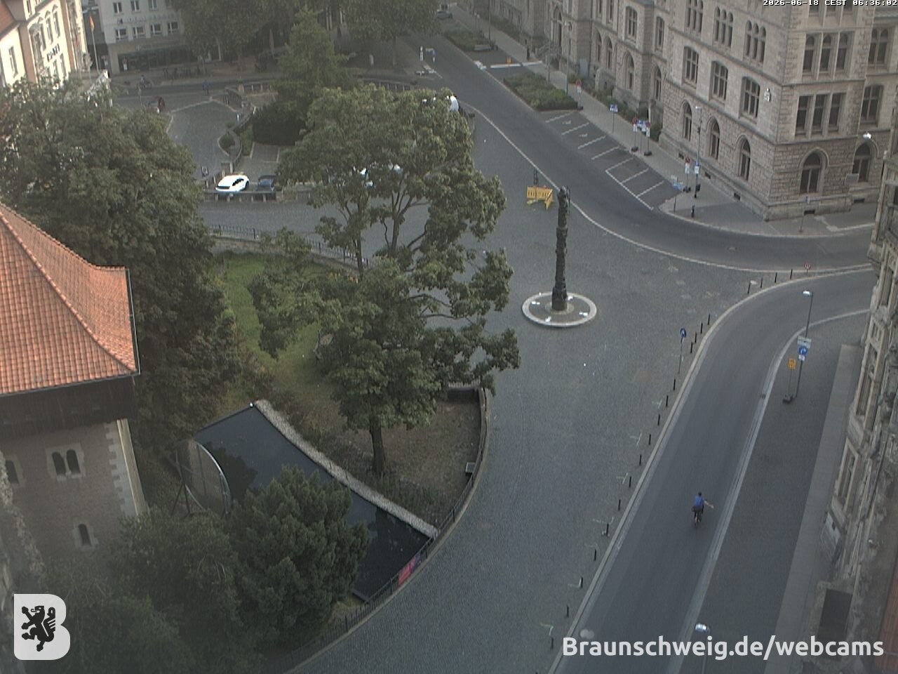 Archiv Foto Webcam Blick vom Rathausturm in Braunschweig