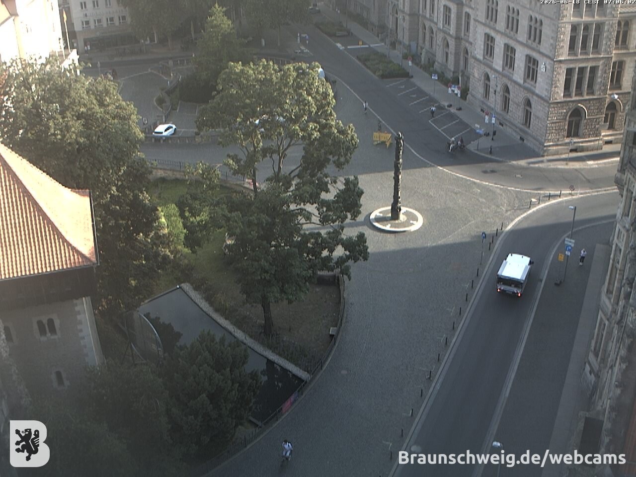 Archiv Foto Webcam Blick vom Rathausturm in Braunschweig