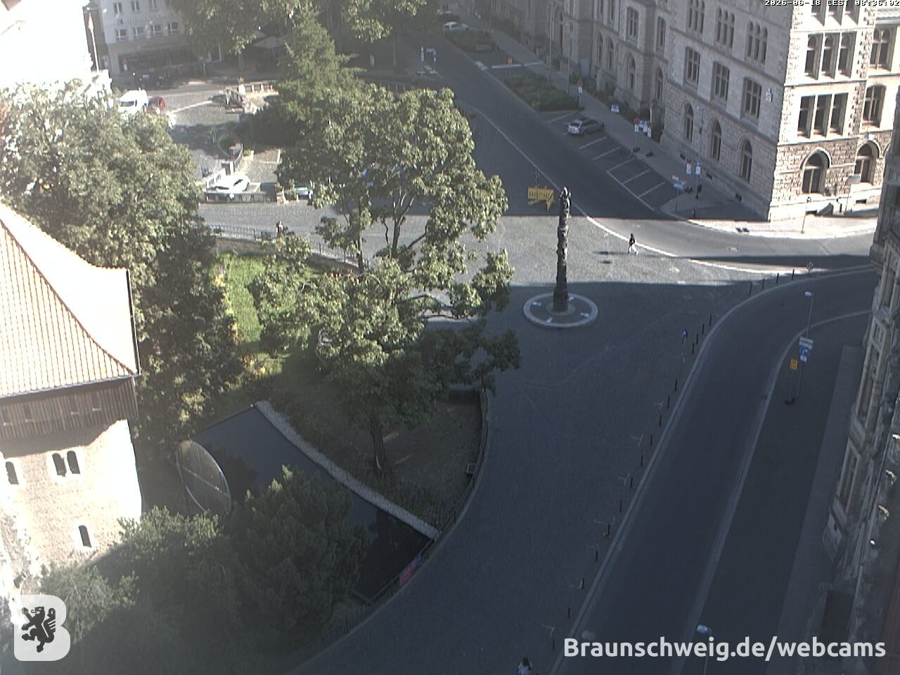 Archiv Foto Webcam Blick vom Rathausturm in Braunschweig
