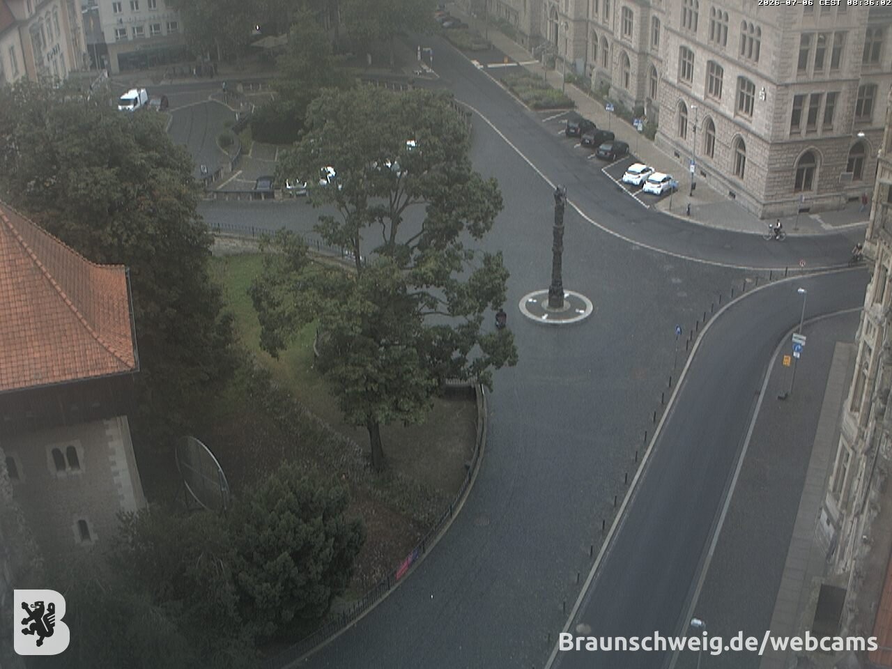 Archiv Foto Webcam Blick vom Rathausturm in Braunschweig
