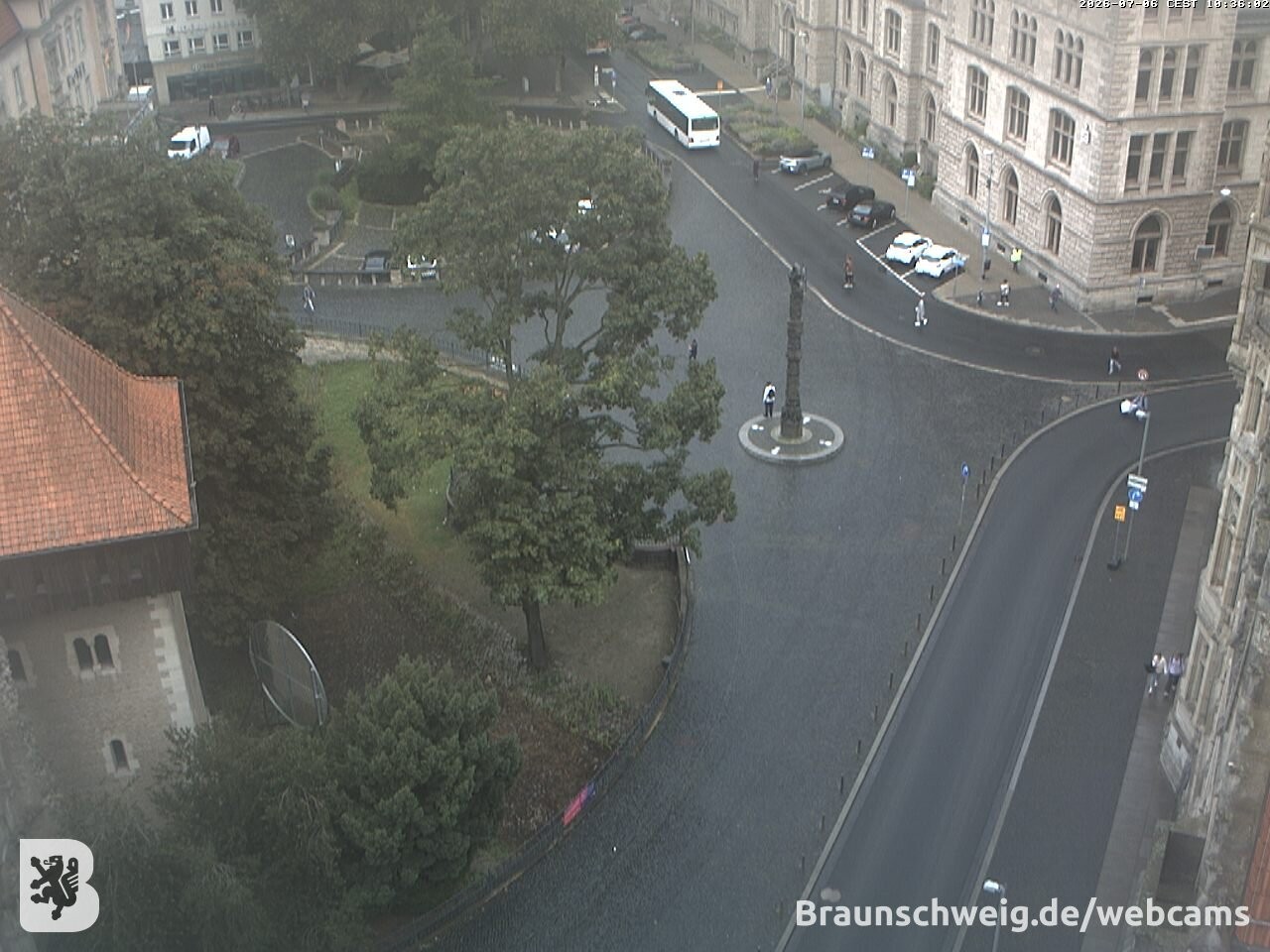 Archiv Foto Webcam Blick vom Rathausturm in Braunschweig
