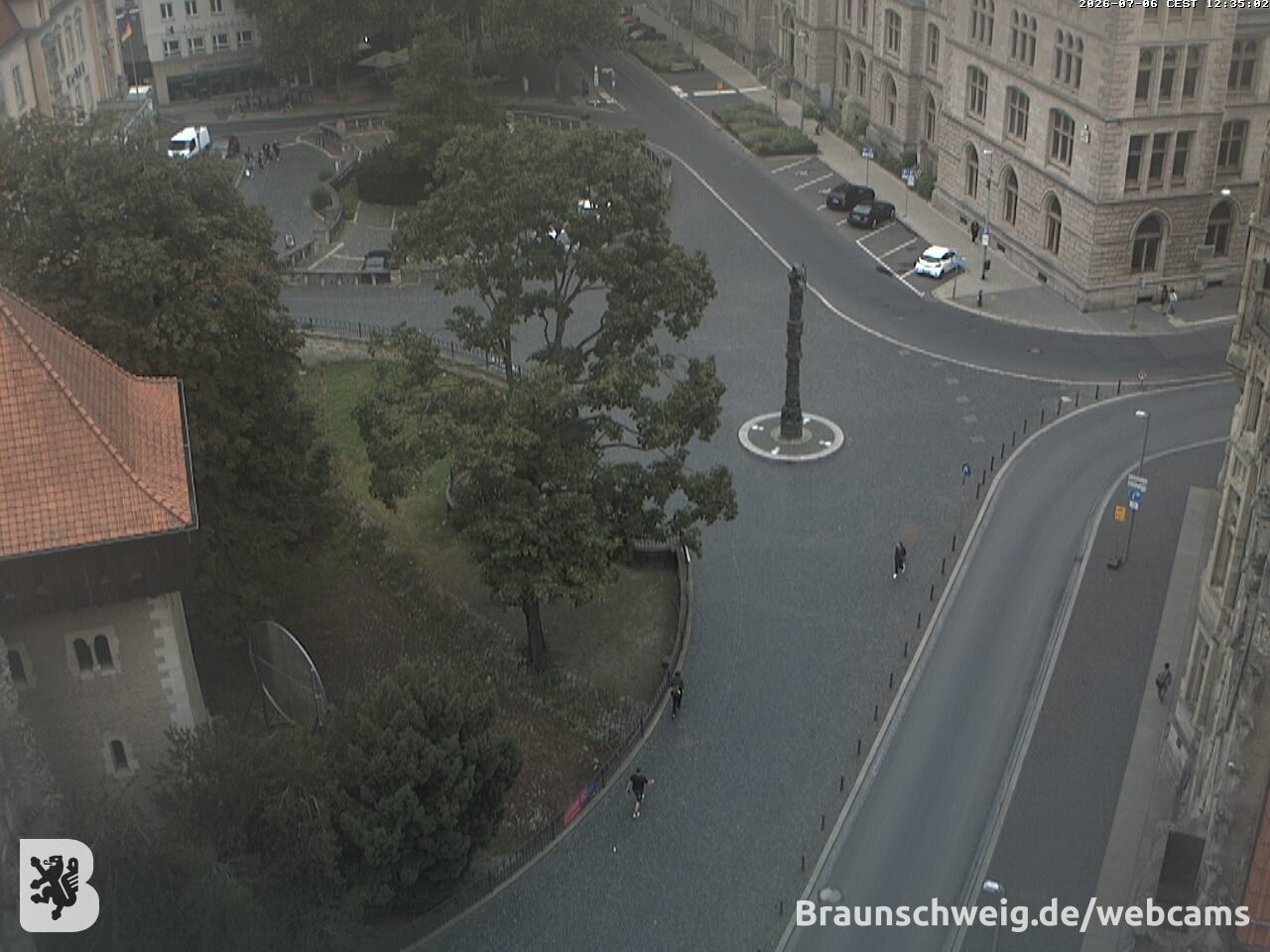 Archiv Foto Webcam Blick vom Rathausturm in Braunschweig
