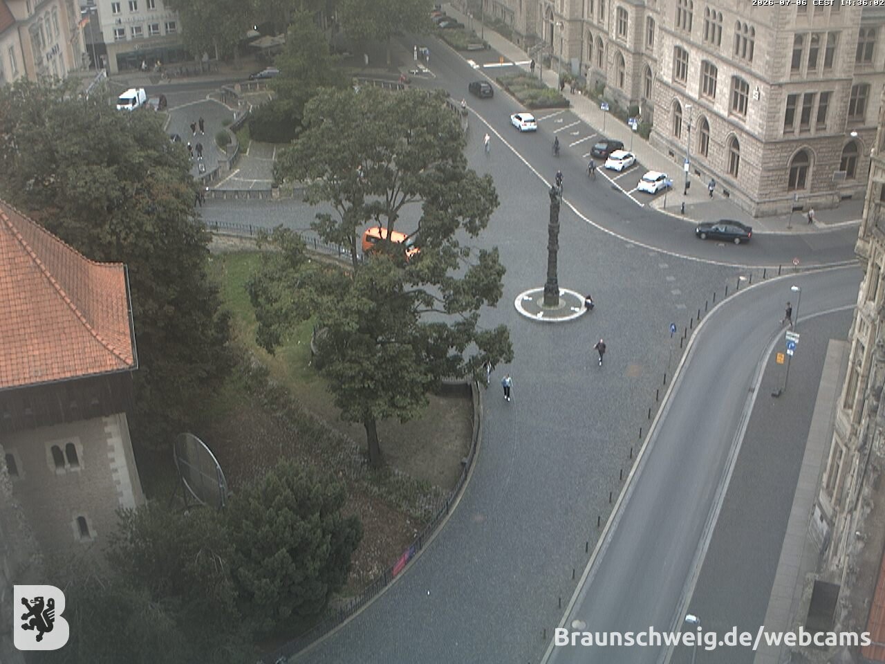 Archiv Foto Webcam Blick vom Rathausturm in Braunschweig