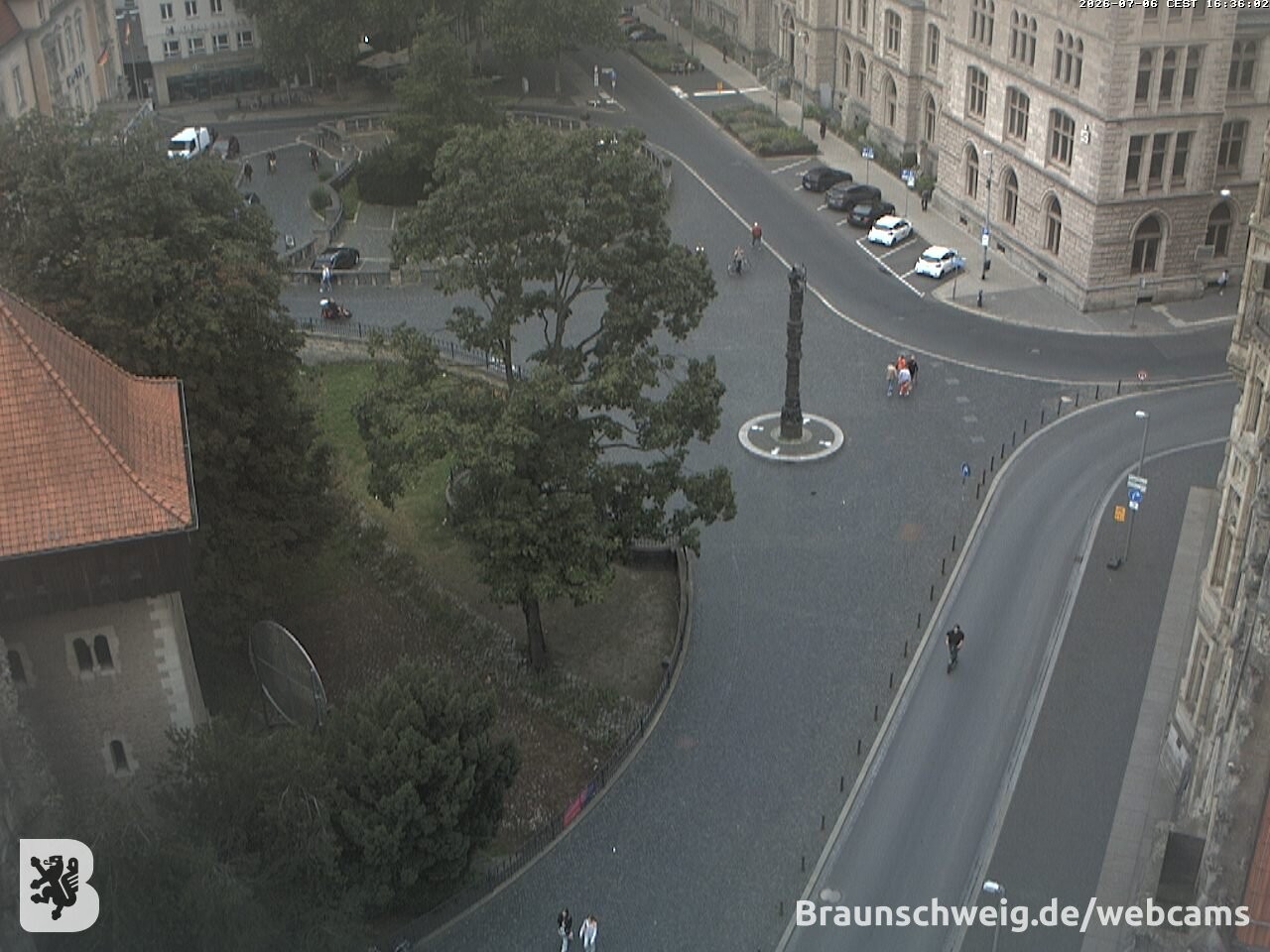 Archiv Foto Webcam Blick vom Rathausturm in Braunschweig