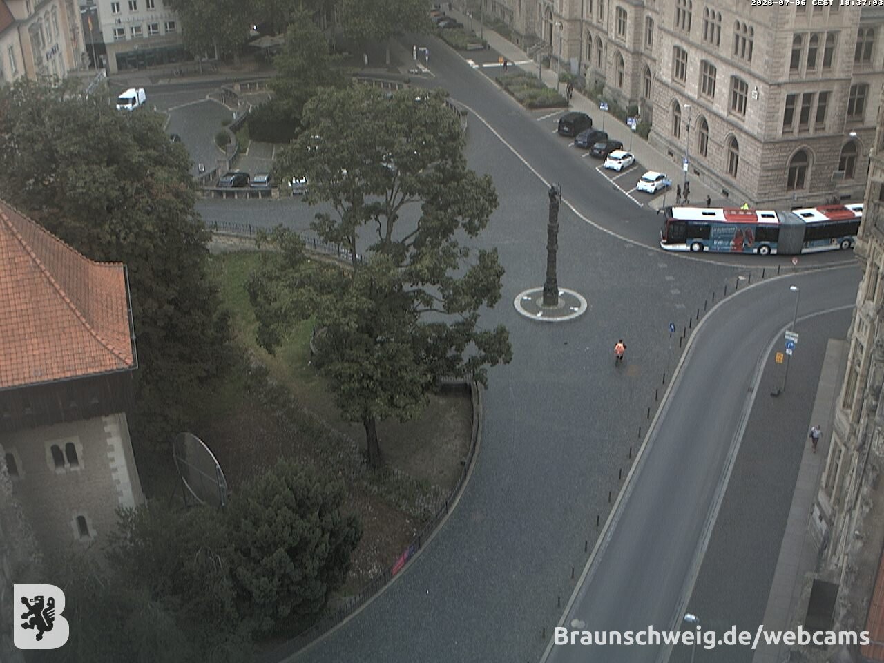 Archiv Foto Webcam Blick vom Rathausturm in Braunschweig
