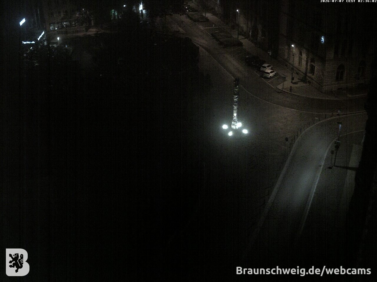 Archiv Foto Webcam Blick vom Rathausturm in Braunschweig