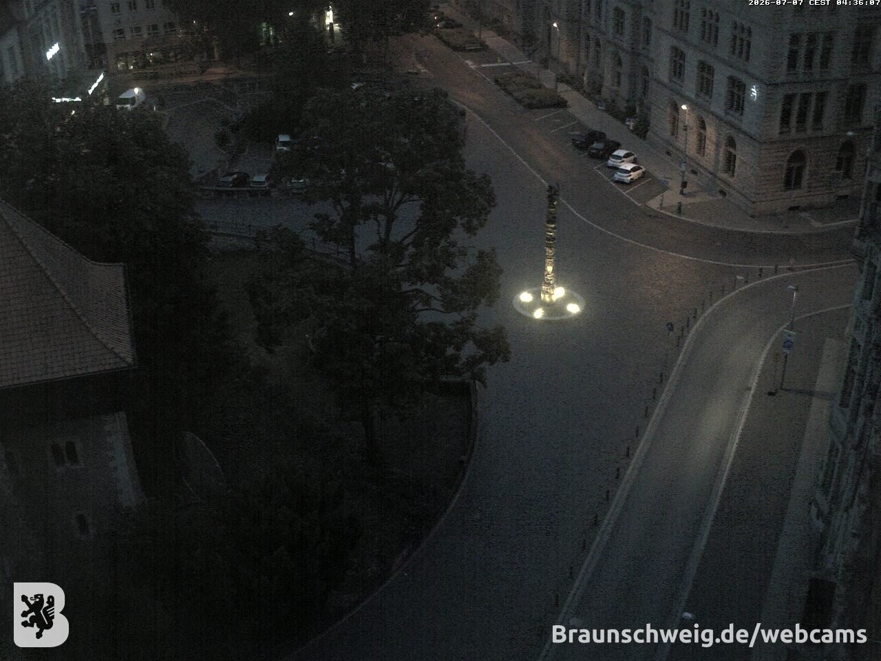Archiv Foto Webcam Blick vom Rathausturm in Braunschweig