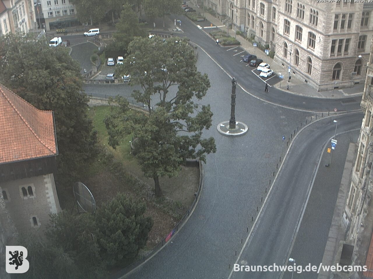 Archiv Foto Webcam Blick vom Rathausturm in Braunschweig