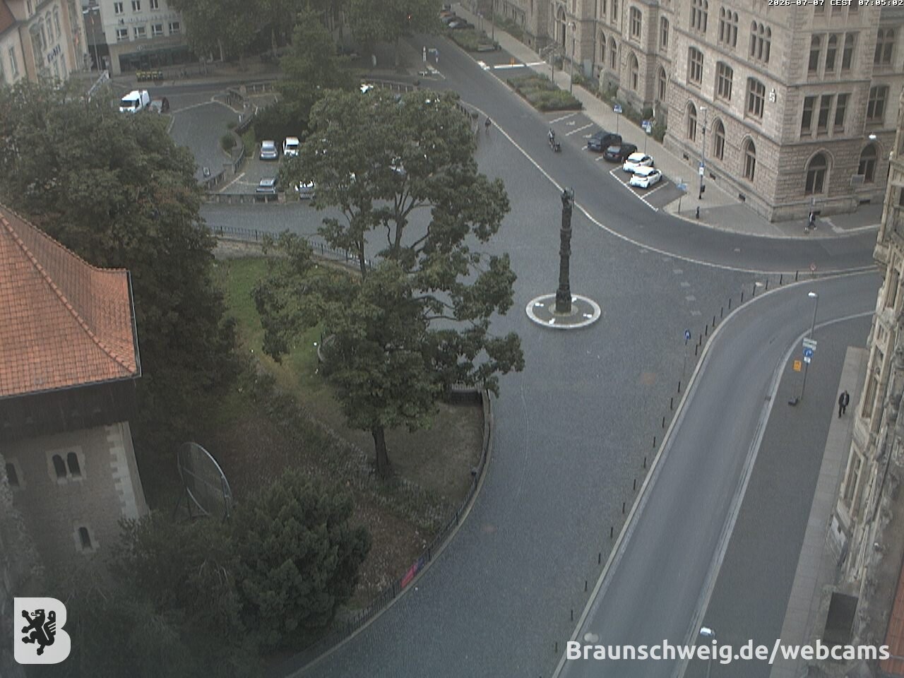 Archiv Foto Webcam Blick vom Rathausturm in Braunschweig