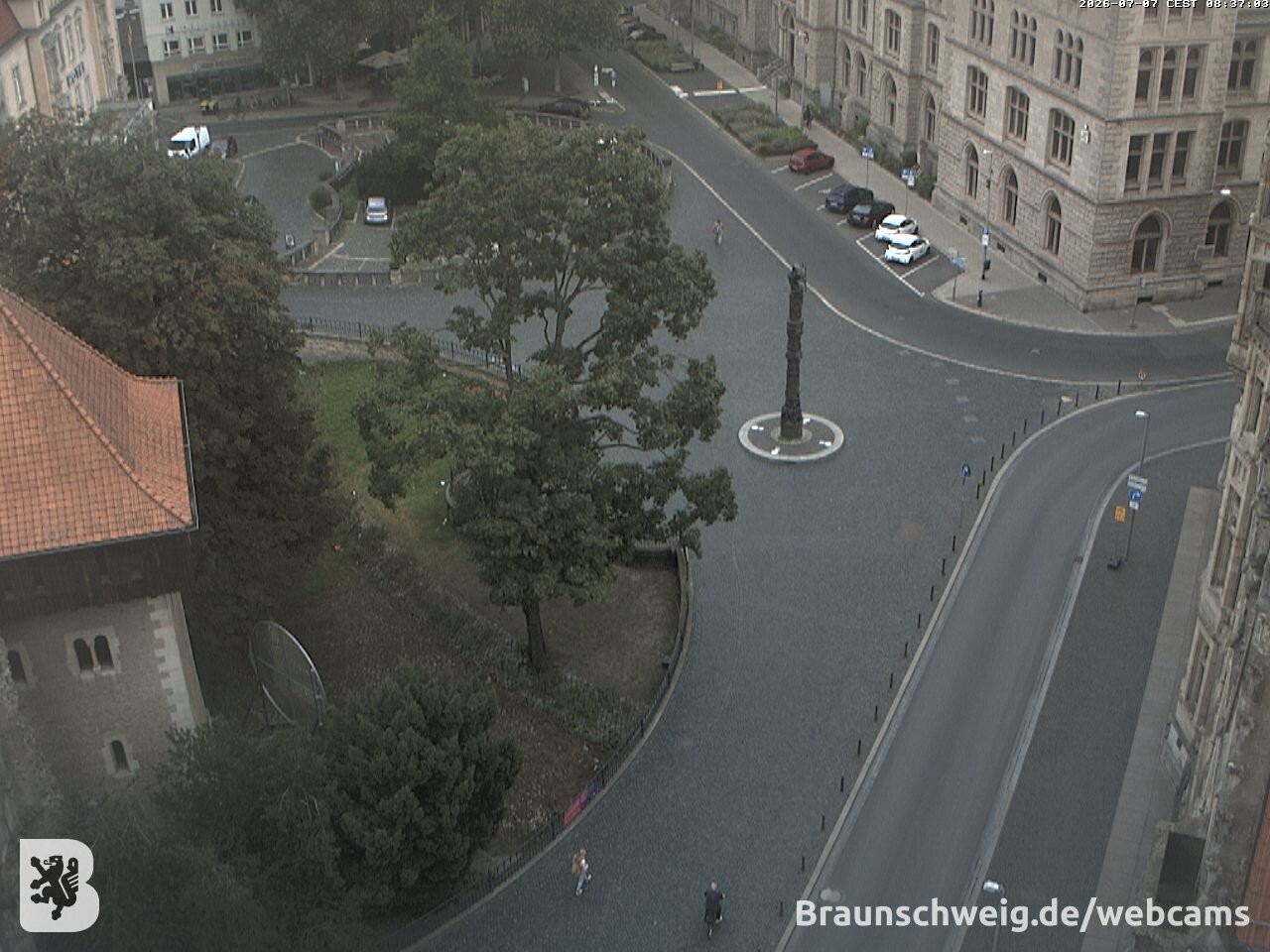 Archiv Foto Webcam Blick vom Rathausturm in Braunschweig