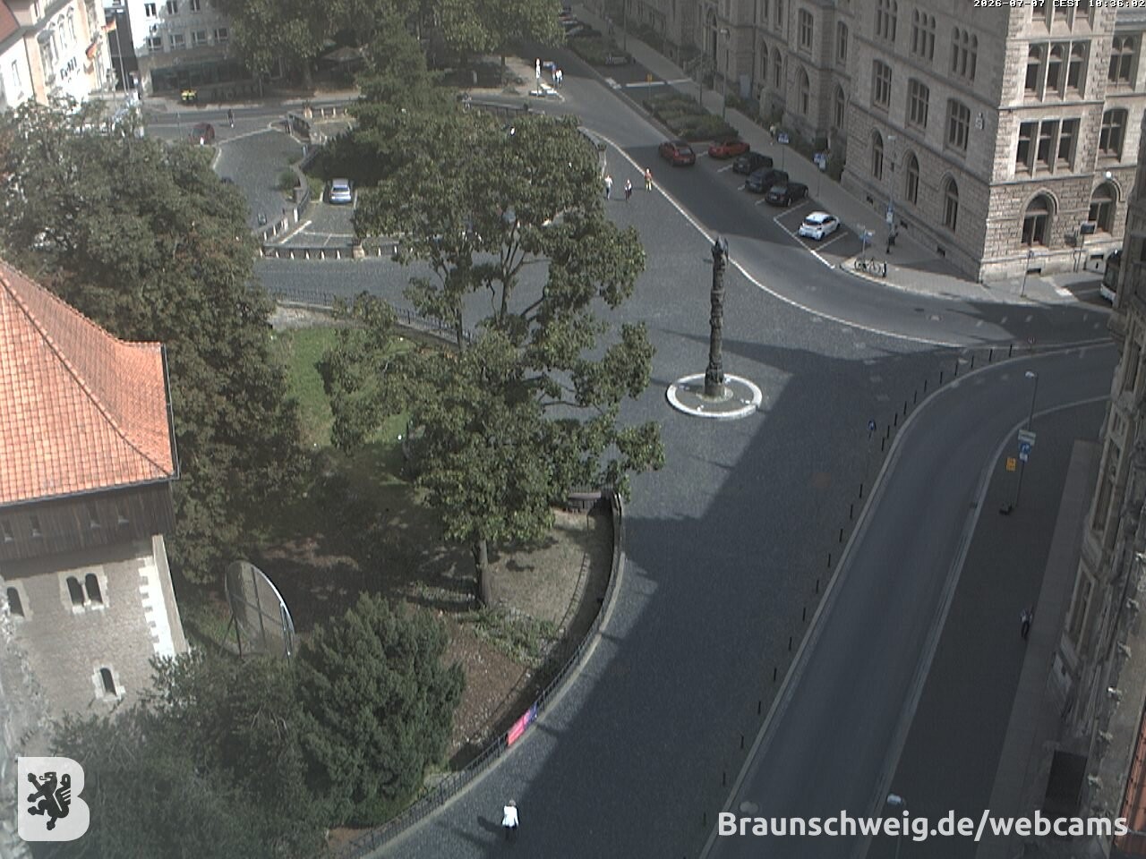 Archiv Foto Webcam Blick vom Rathausturm in Braunschweig