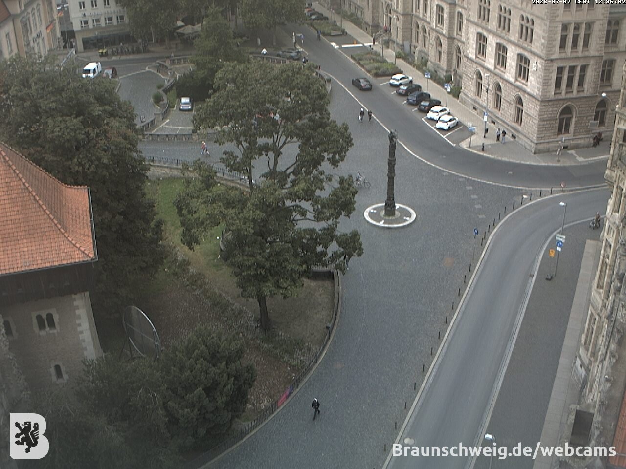 Archiv Foto Webcam Blick vom Rathausturm in Braunschweig