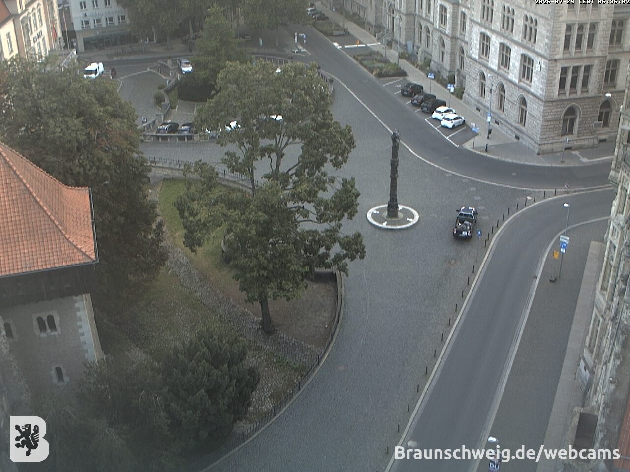 Archiv Foto Webcam Blick vom Rathausturm in Braunschweig