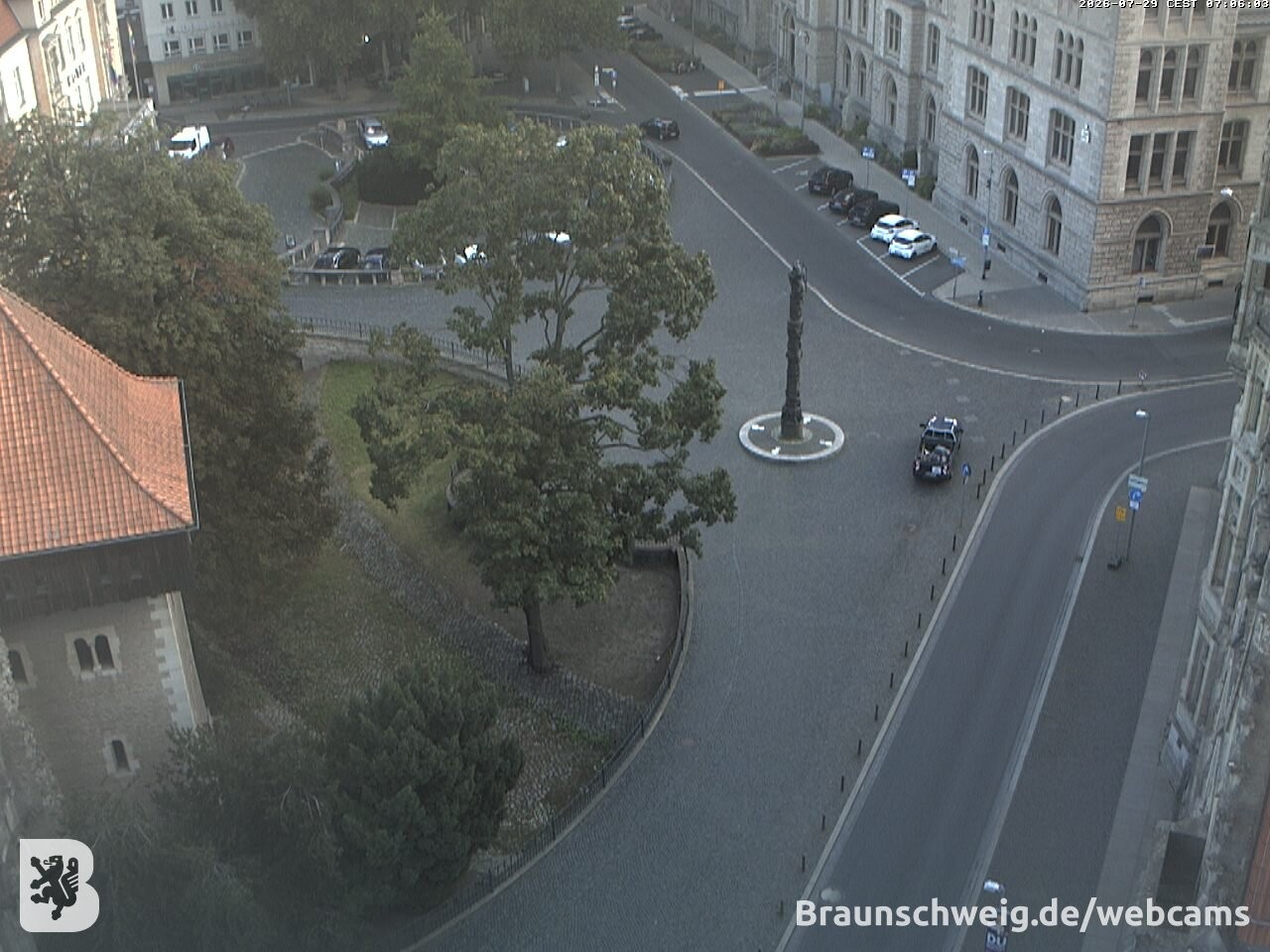 Archiv Foto Webcam Blick vom Rathausturm in Braunschweig