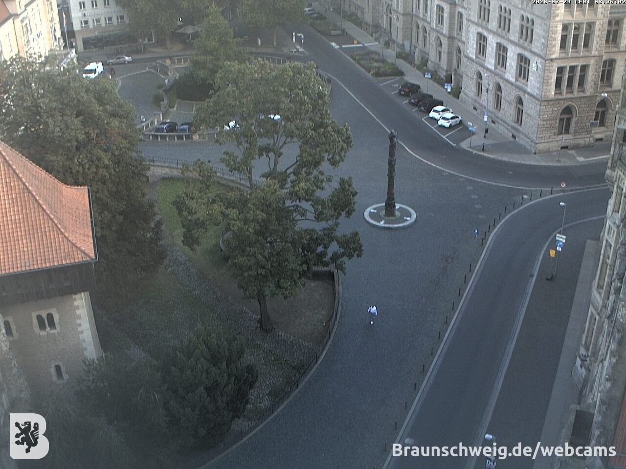 Archiv Foto Webcam Blick vom Rathausturm in Braunschweig