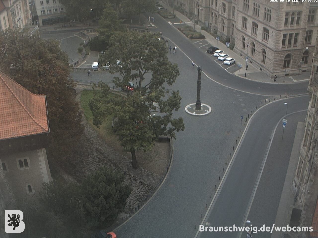 Archiv Foto Webcam Blick vom Rathausturm in Braunschweig