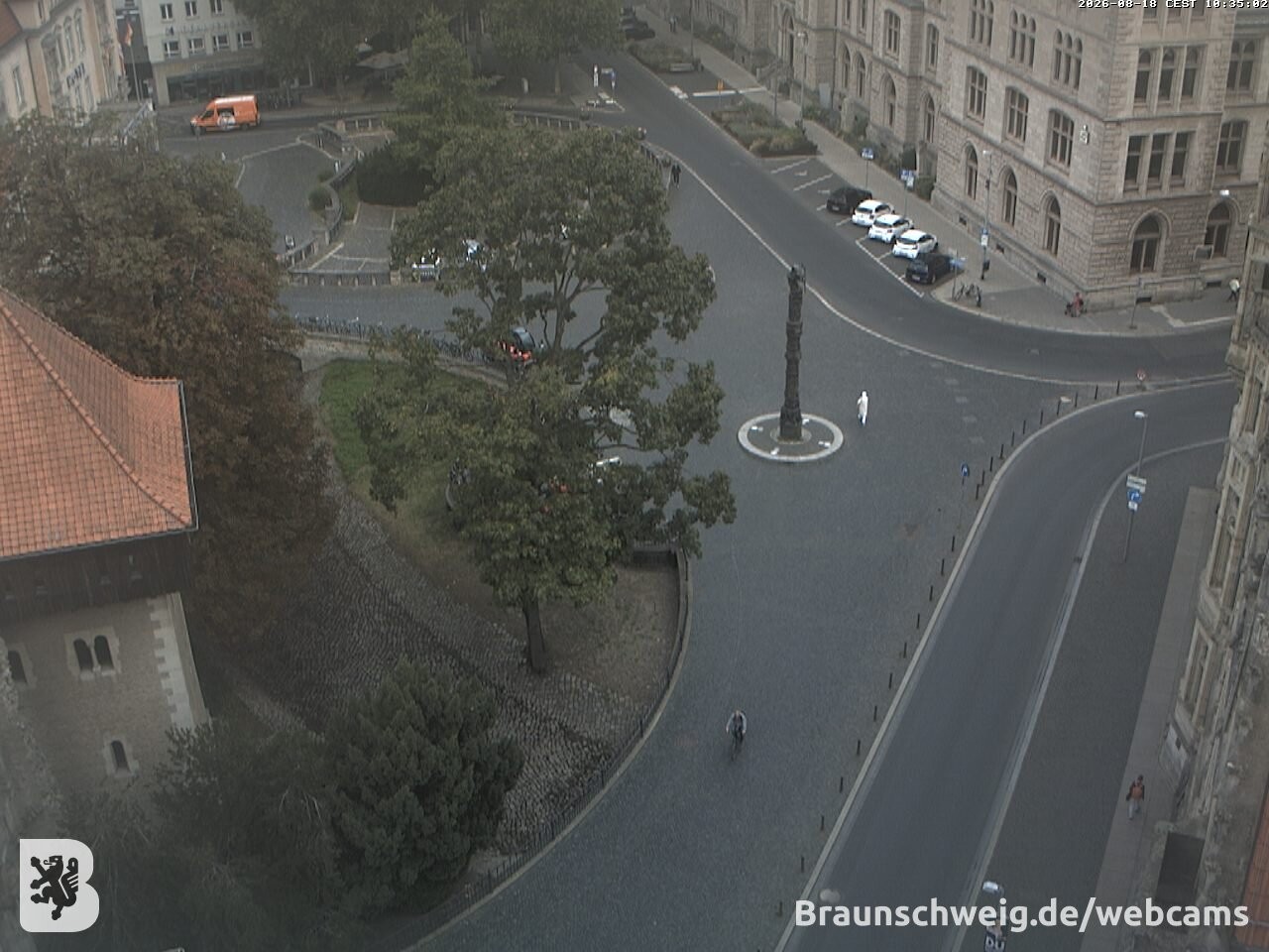 Archiv Foto Webcam Blick vom Rathausturm in Braunschweig