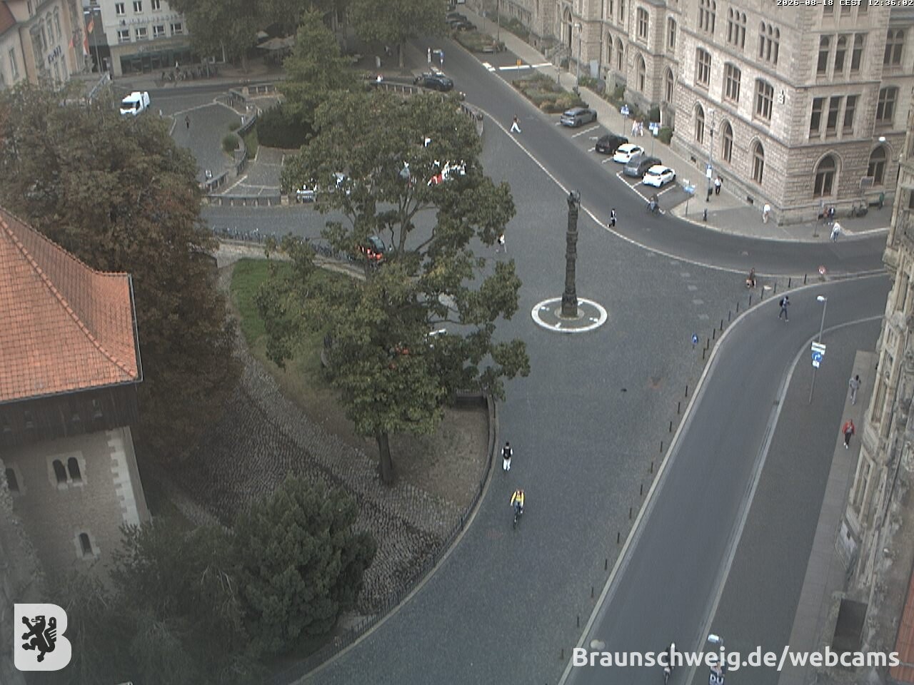 Archiv Foto Webcam Blick vom Rathausturm in Braunschweig