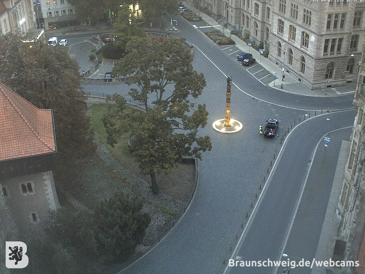 Archiv Foto Webcam Blick vom Rathausturm in Braunschweig