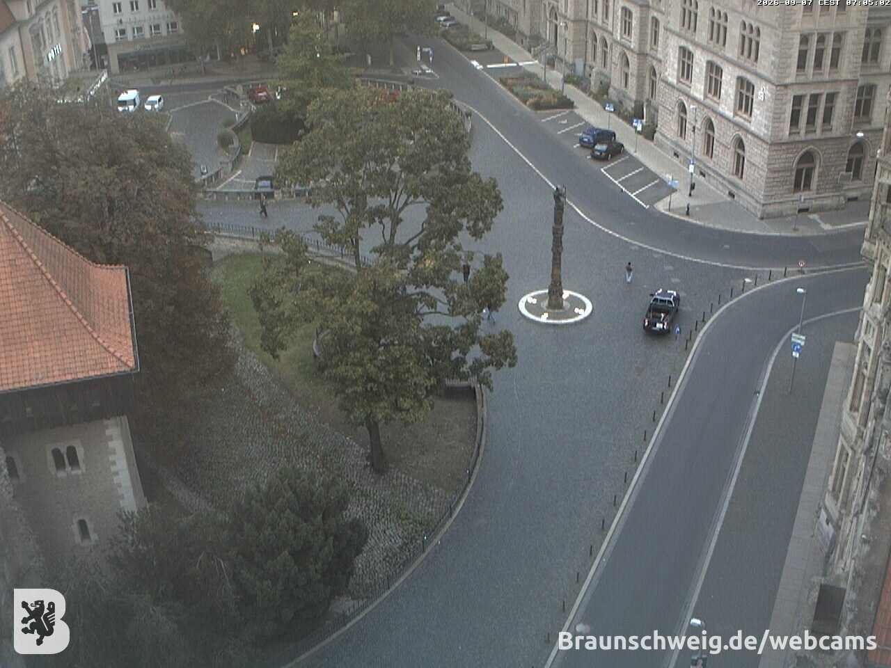 Archiv Foto Webcam Blick vom Rathausturm in Braunschweig