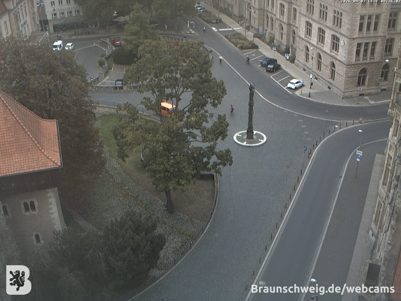 Archiv Foto Webcam Blick vom Rathausturm in Braunschweig