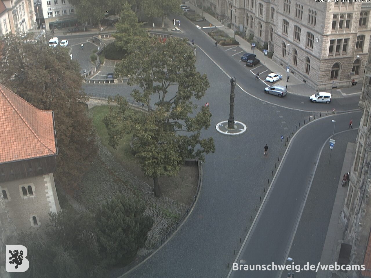 Archiv Foto Webcam Blick vom Rathausturm in Braunschweig
