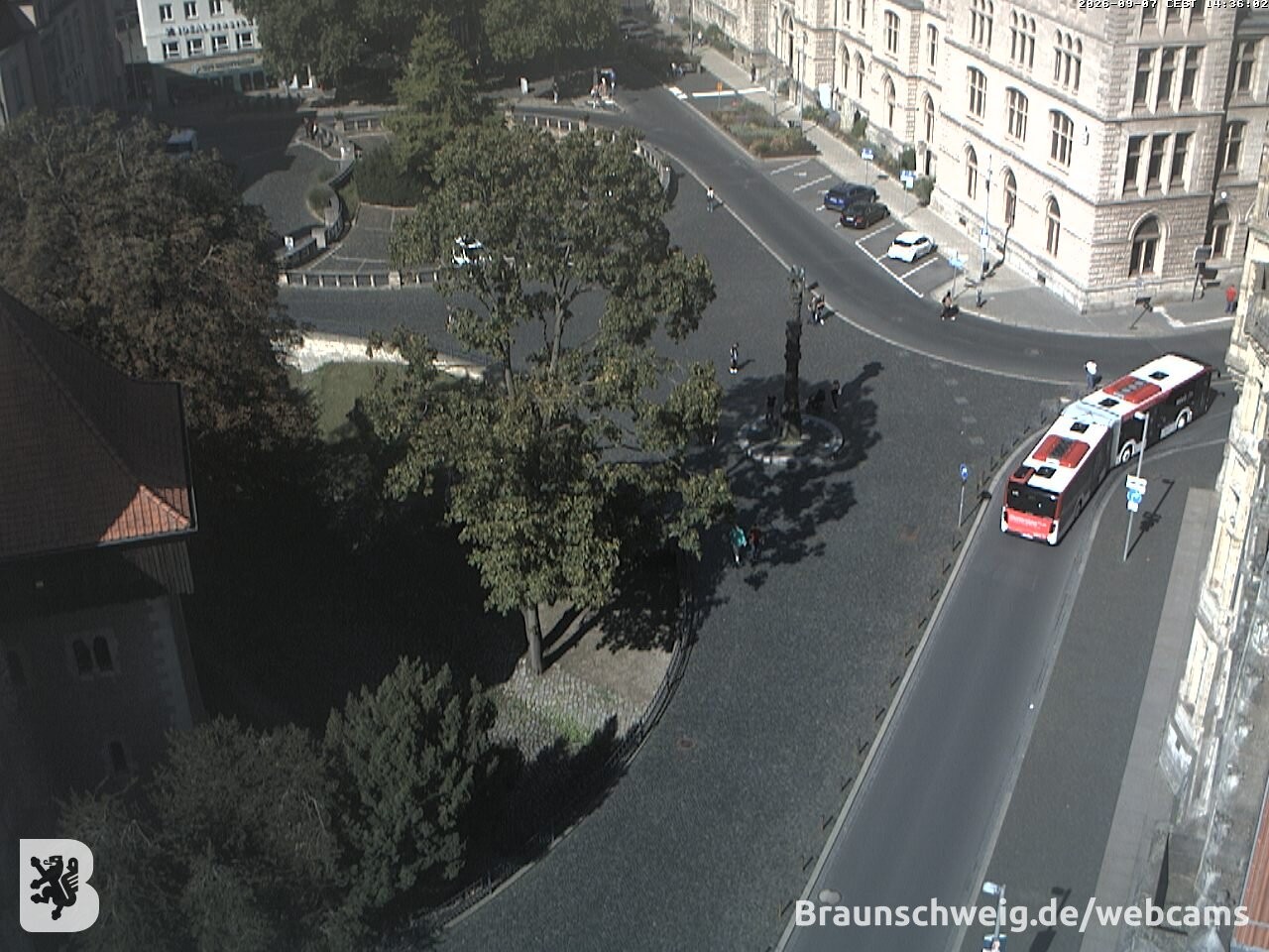 Archiv Foto Webcam Blick vom Rathausturm in Braunschweig