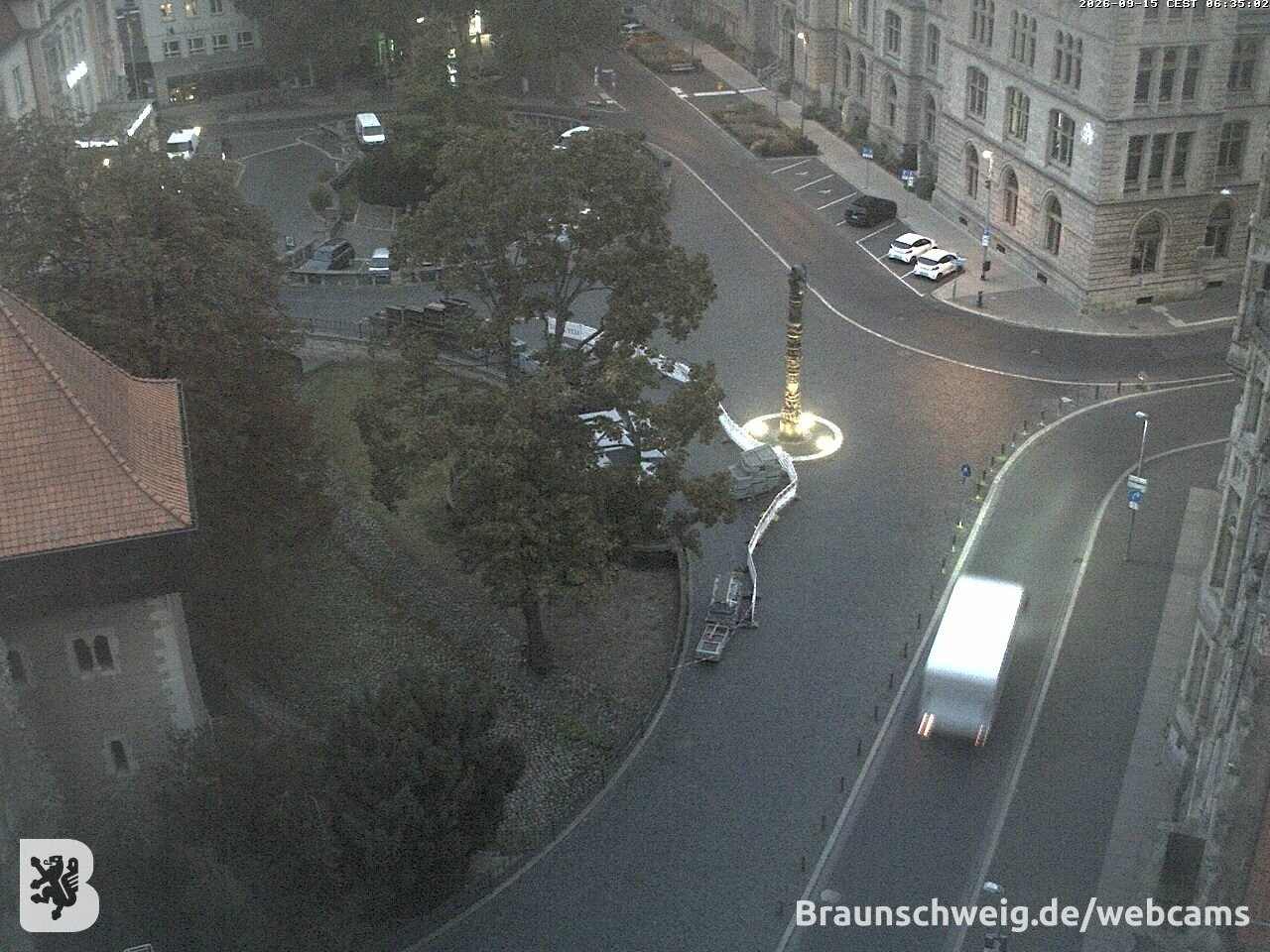 Archiv Foto Webcam Blick vom Rathausturm in Braunschweig