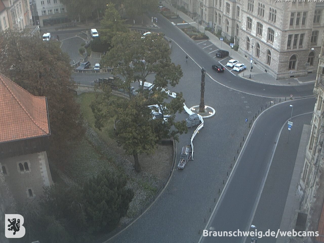 Archiv Foto Webcam Blick vom Rathausturm in Braunschweig