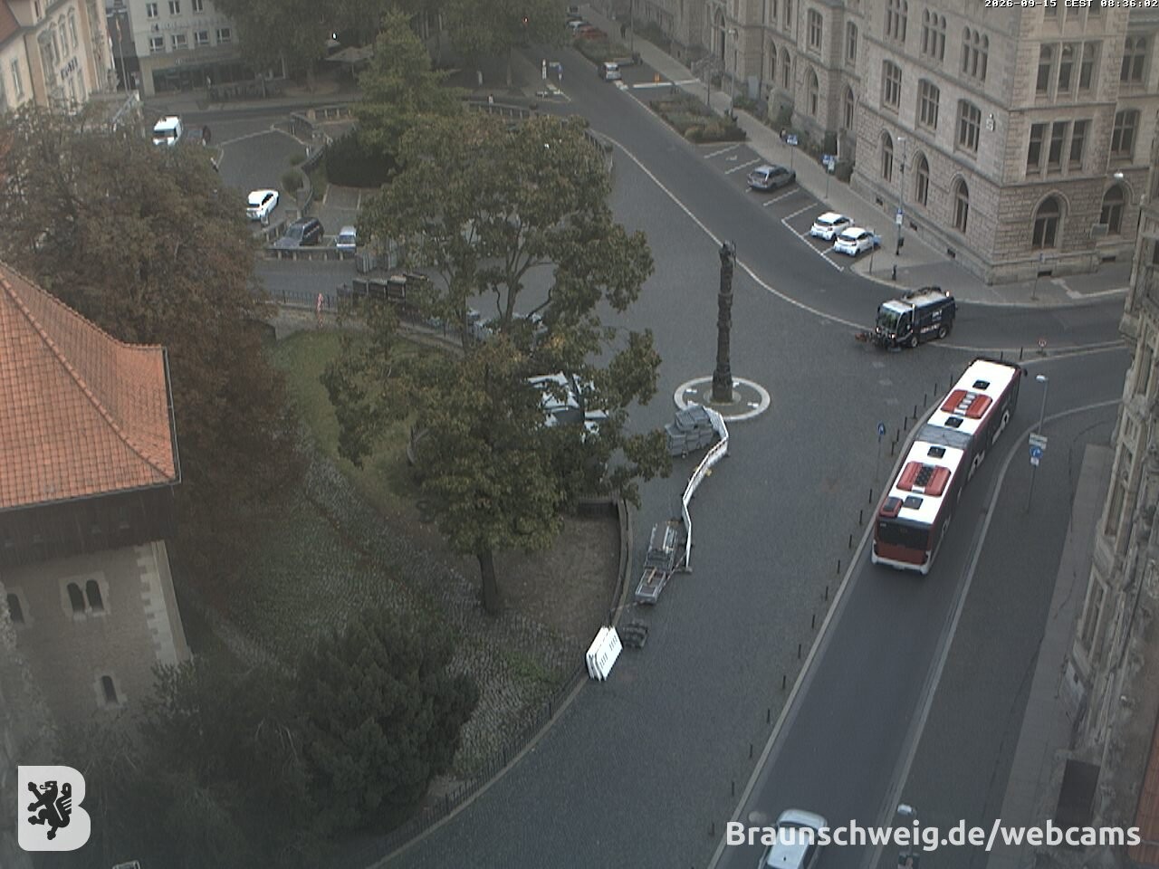 Archiv Foto Webcam Blick vom Rathausturm in Braunschweig