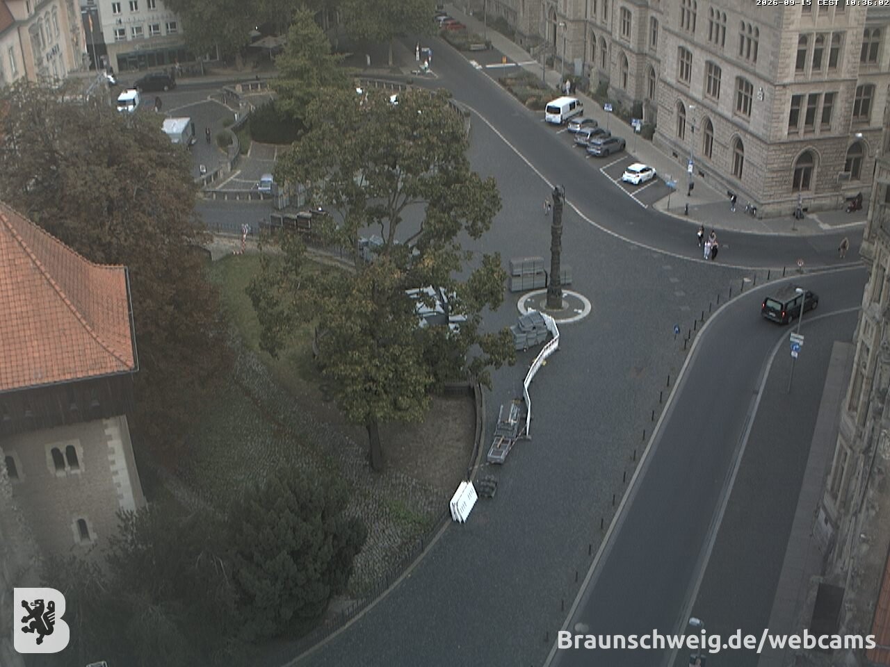 Archiv Foto Webcam Blick vom Rathausturm in Braunschweig
