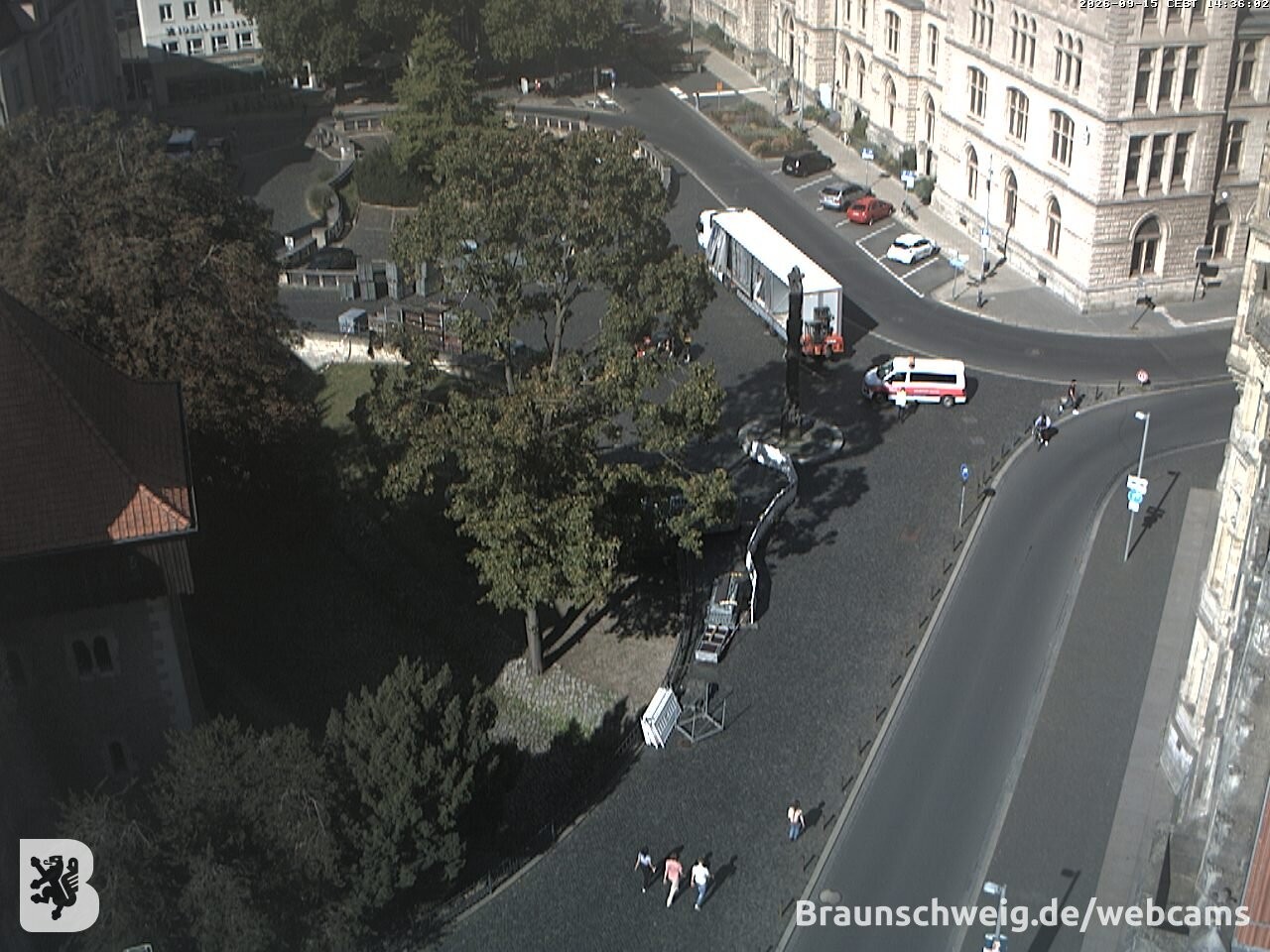 Archiv Foto Webcam Blick vom Rathausturm in Braunschweig