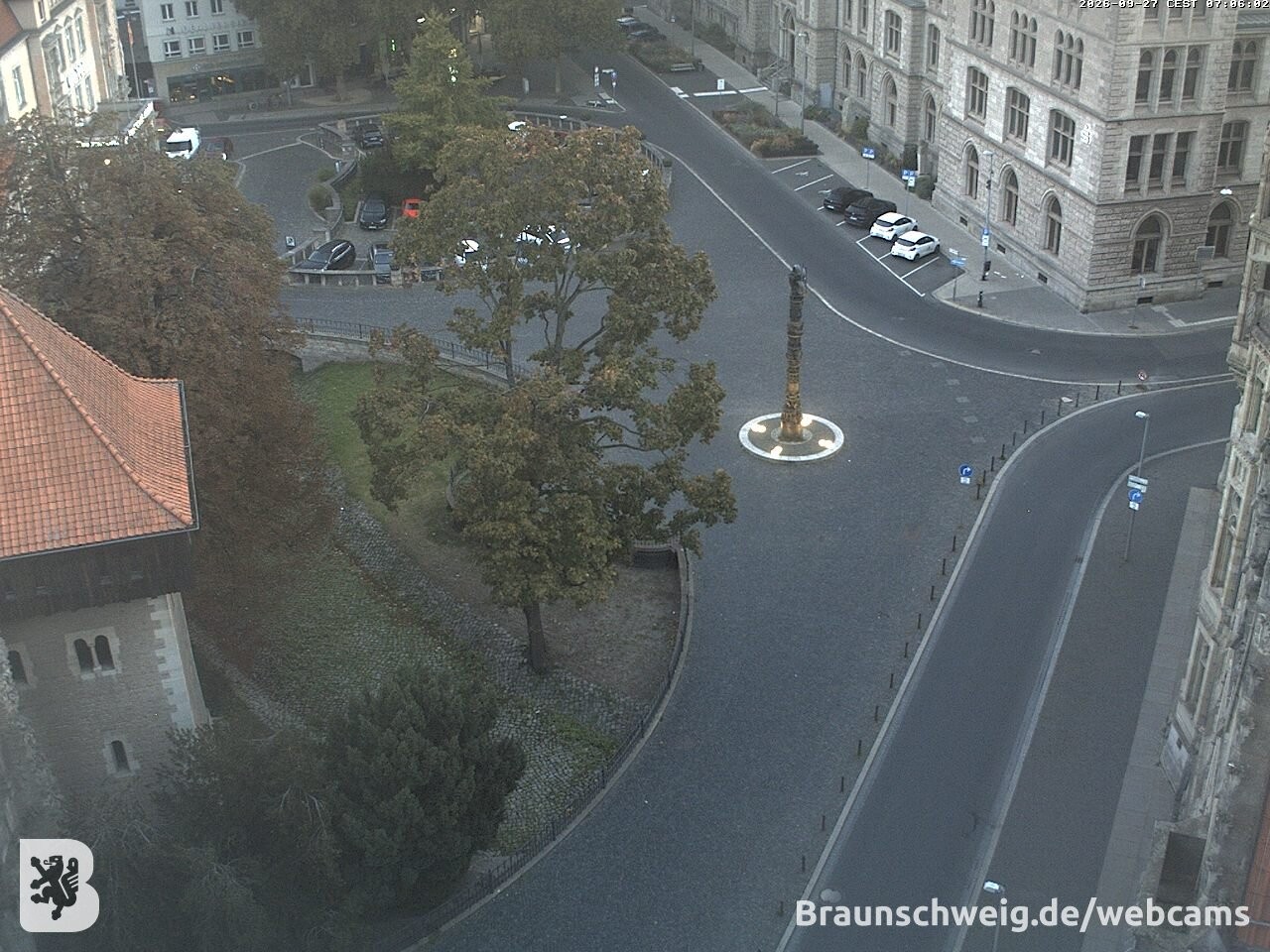 Archiv Foto Webcam Blick vom Rathausturm in Braunschweig