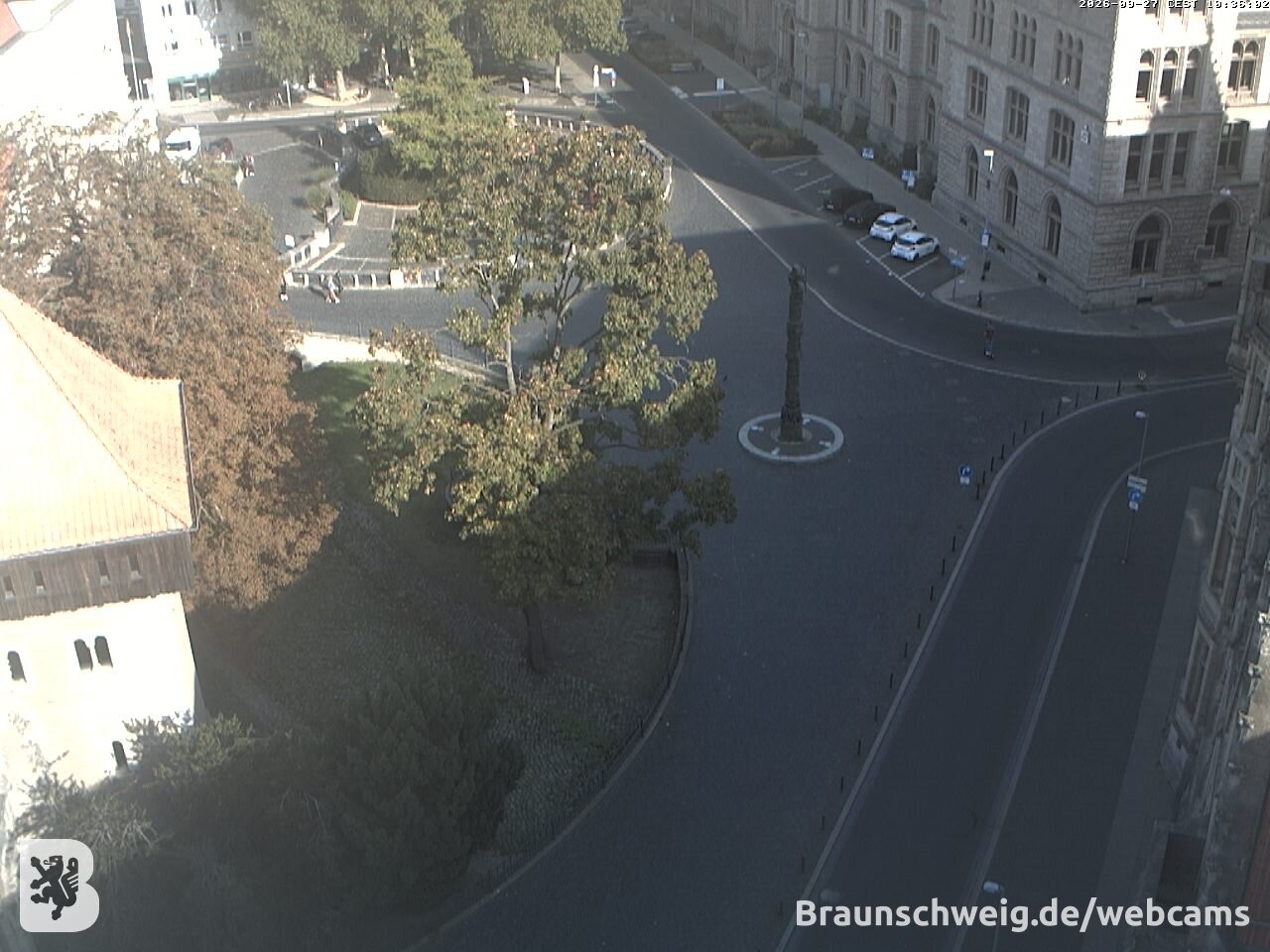 Archiv Foto Webcam Blick vom Rathausturm in Braunschweig