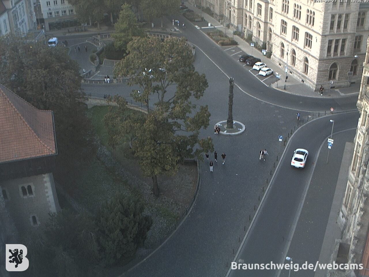 Archiv Foto Webcam Blick vom Rathausturm in Braunschweig