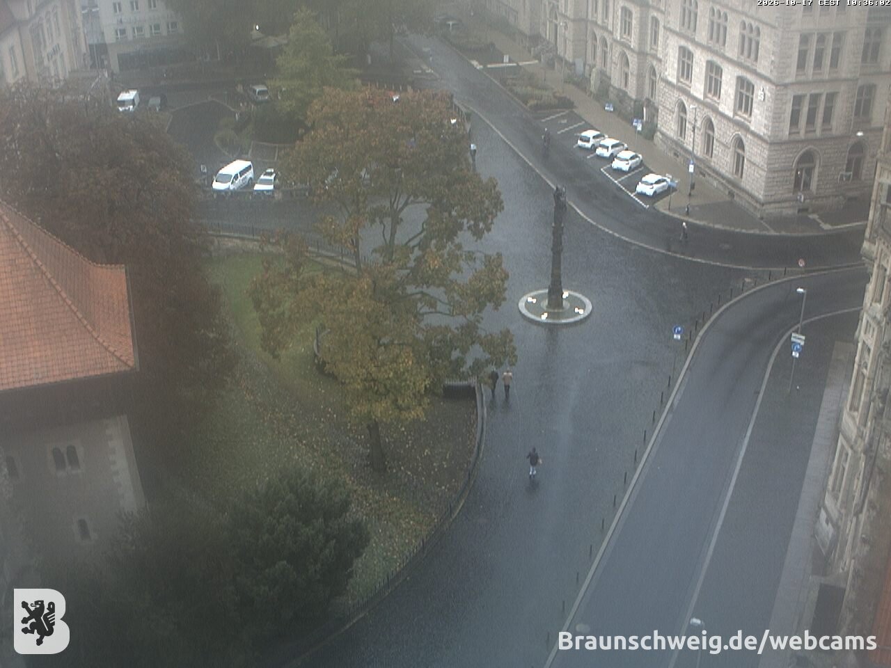 Archiv Foto Webcam Blick vom Rathausturm in Braunschweig