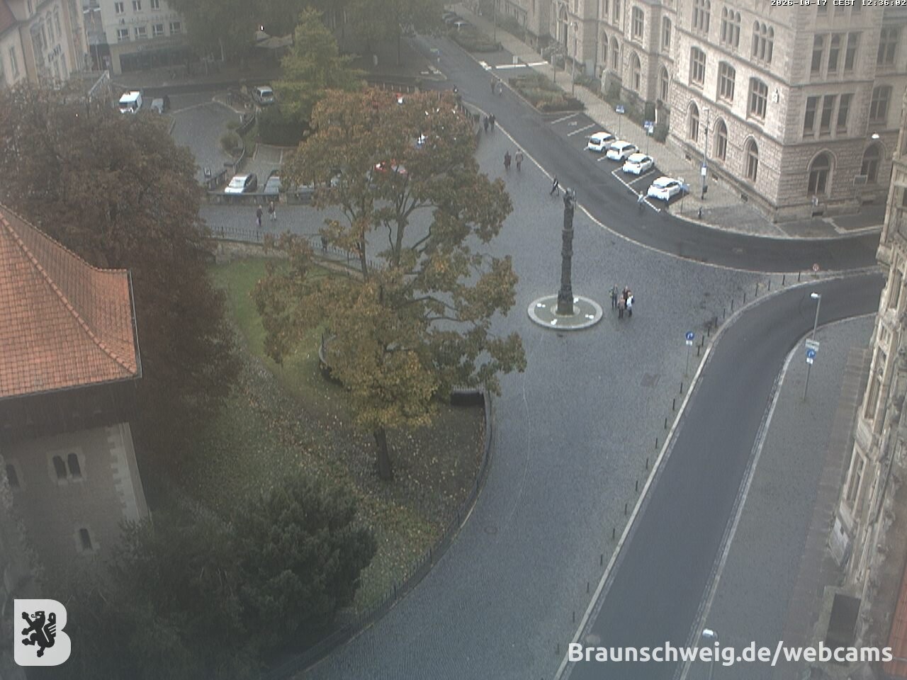 Archiv Foto Webcam Blick vom Rathausturm in Braunschweig