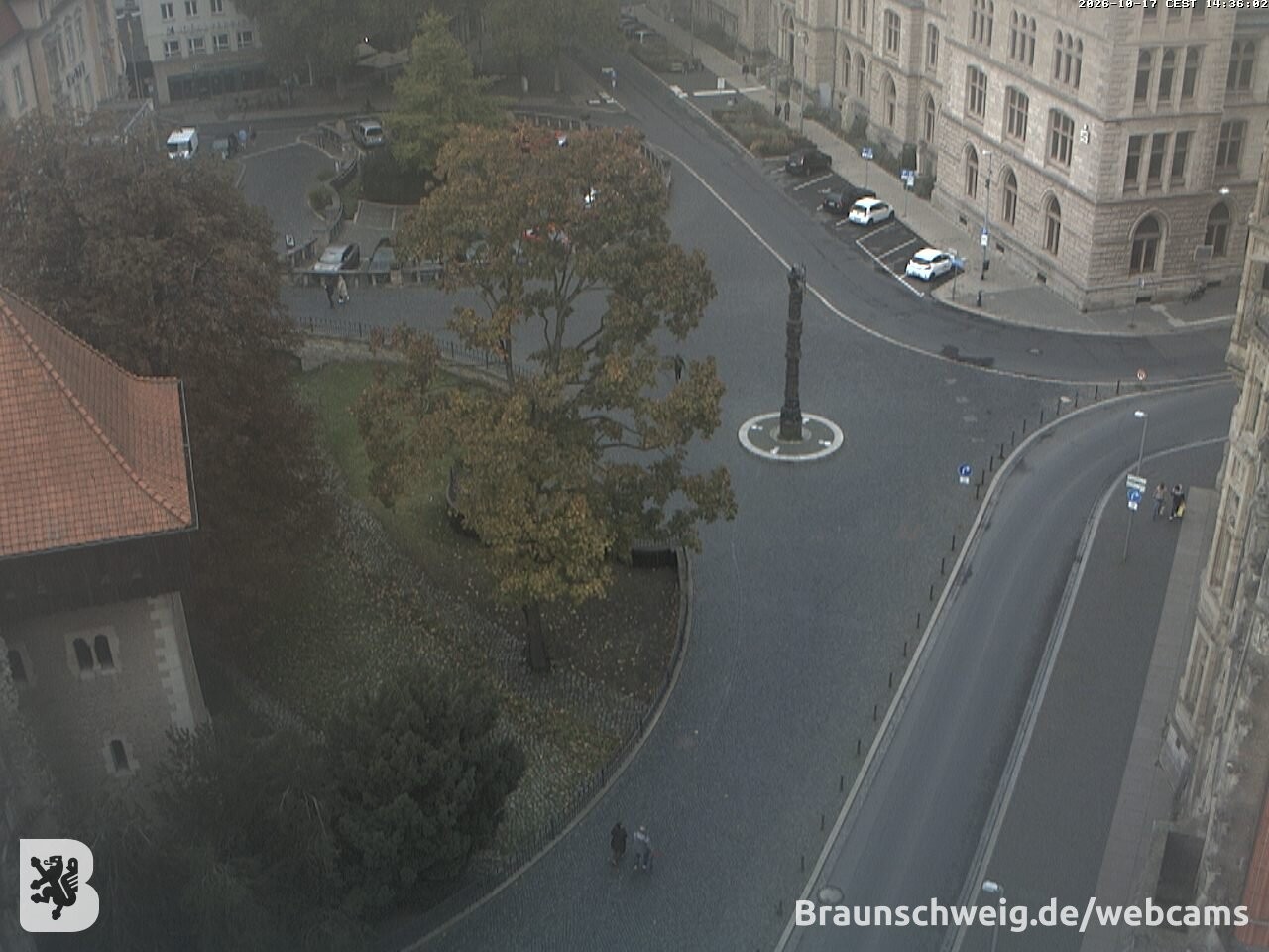 Archiv Foto Webcam Blick vom Rathausturm in Braunschweig