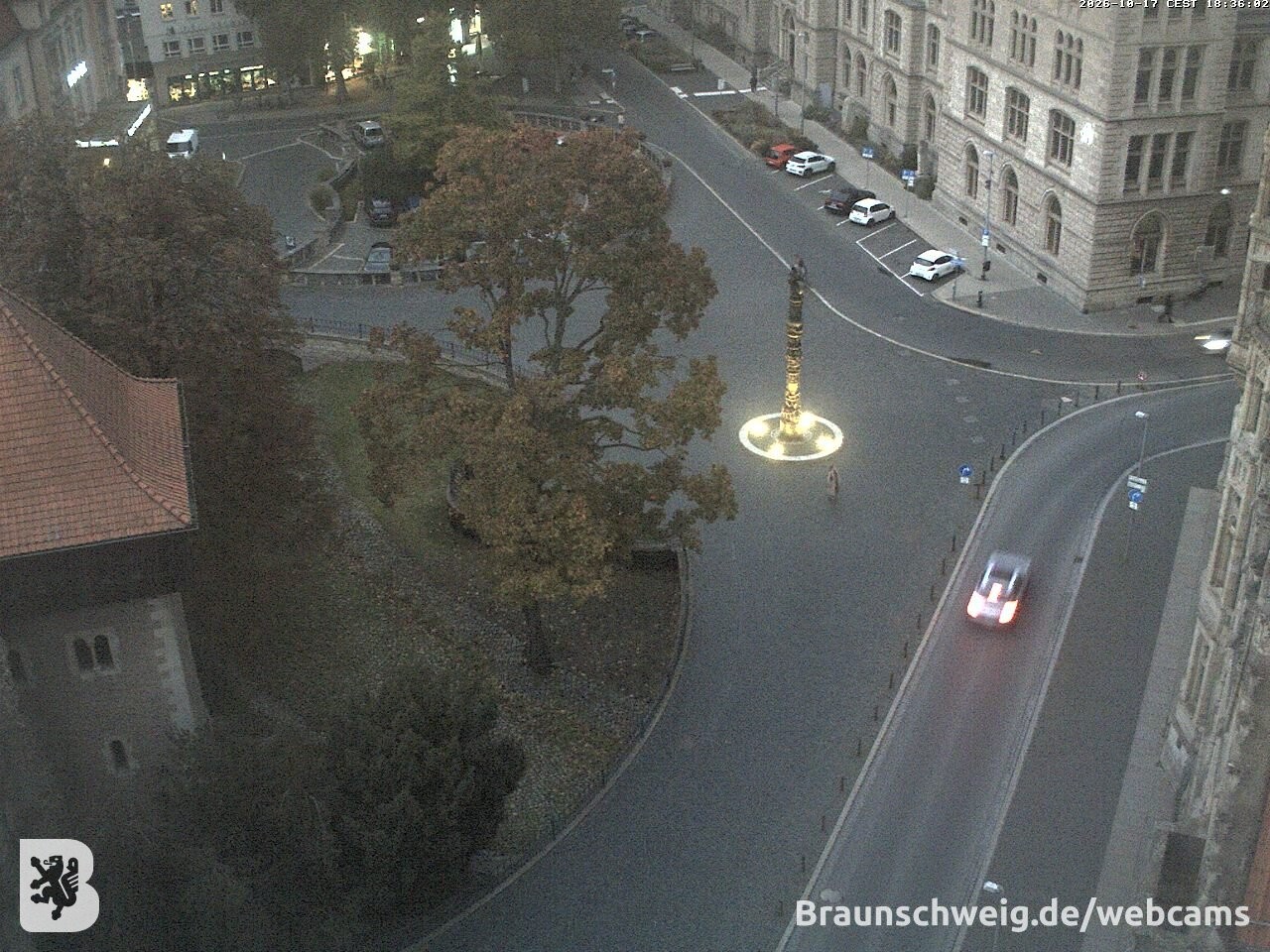 Archiv Foto Webcam Blick vom Rathausturm in Braunschweig
