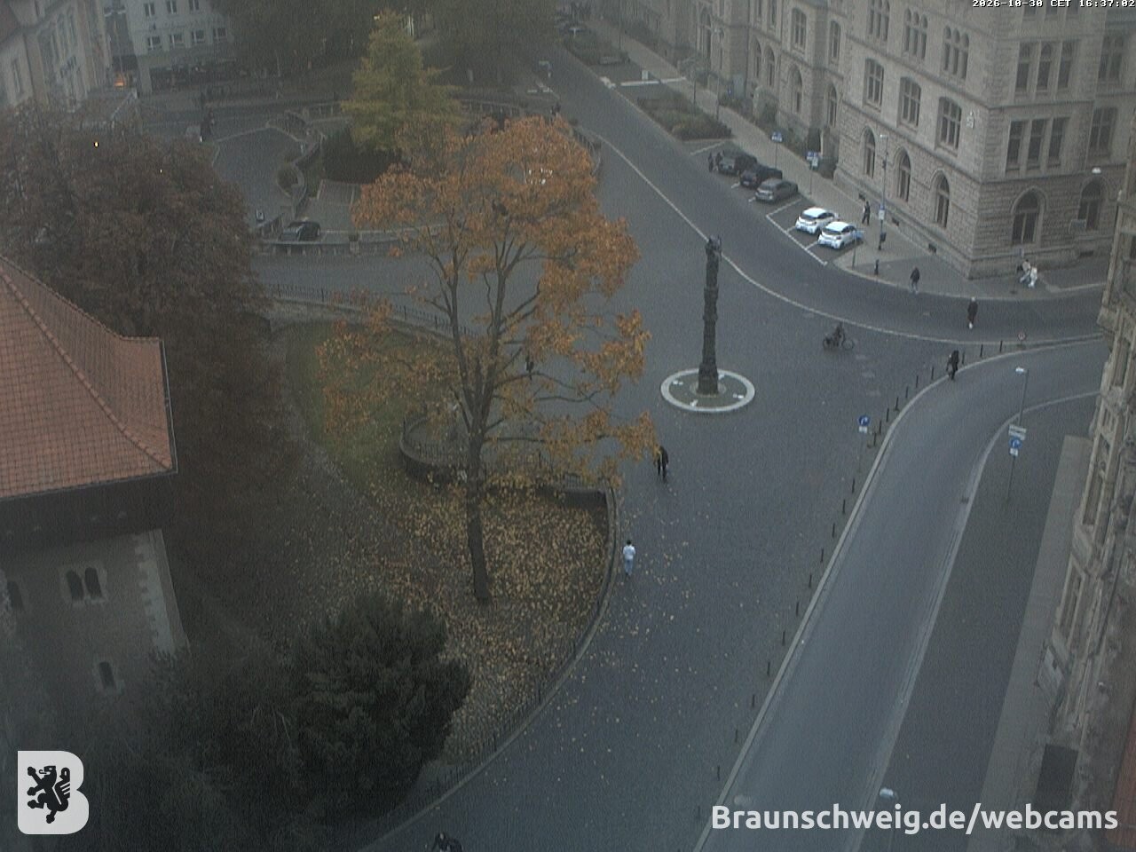 Archiv Foto Webcam Blick vom Rathausturm in Braunschweig