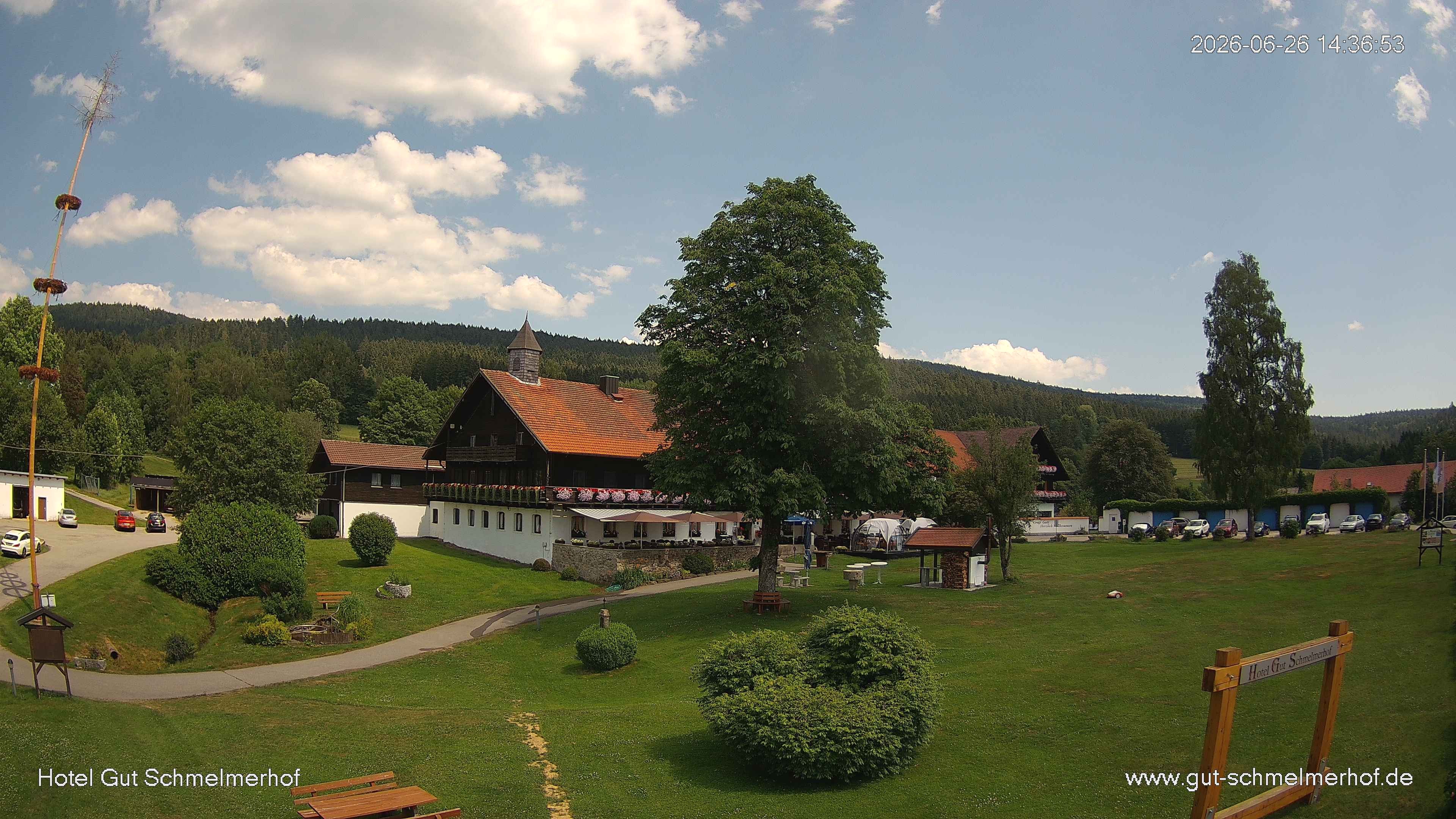 Archiv Foto Webcam  St. Englmar - Hotel Gut Schmelmerhof