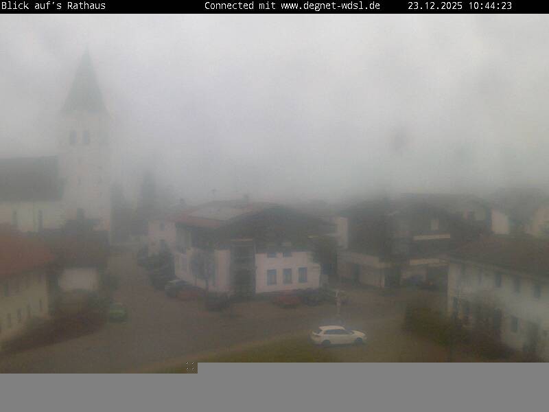 Archiv Foto Webcam Hunderdorf - Blick auf Pfarrkirche St. Nikolaus
